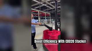 Le presentamos el apilador eléctrico de doble brazo ajustable CDD20