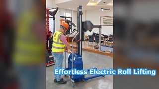 Una mirada más cercana: Elevador de rollo eléctrico SINOLIFT QZA15 con mandril expandible