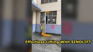 Vea la demostración del elevador de materiales de aluminio semieléctrico SINOLIFT ELGA-DC