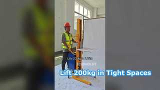 Apilador Eléctrico Compacto – Eleva 200 kg hasta 2,25 Metros
