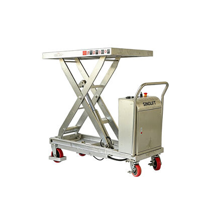 ETF50BS Stainless Steel Electric Scissor Lift Cart | Single & Double Options