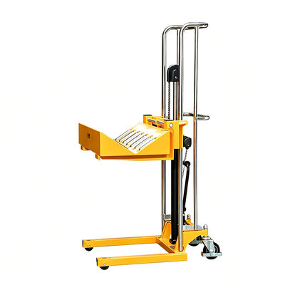 SINOLIFT PV Manual Hydraulic Roll Handling Stacker for Paper & Film Rolls