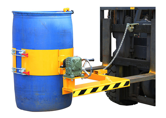 HK285 Forklift Mounted Drum Carrier 360 Degree Rotating Manual Drum Carrier Load Capacity 300Kg