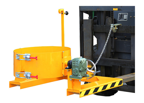 HK285 Forklift Mounted Drum Carrier 360 Degree Rotating Manual Drum Carrier Load Capacity 300Kg